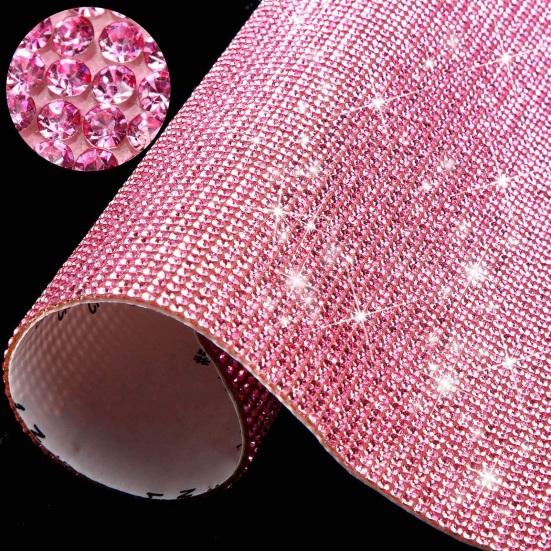 Sparkling Rhinestone Stickers Self Adhesive Neatly Arranged Easy To Cut Glitter Rhinestone Sheets DIY Crafts Decorations