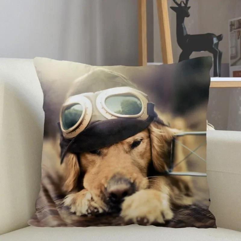 Golden Retriever Hund Kissenbezug Sofa Dekorative Kissenhülle Kissenbezug Heimdeko Großhandel