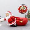 Christmas Figurines Santa Fun Resin Bag Shape Party Supplies With Bell Christmas Decoration Figurine For Birthday Party Offices