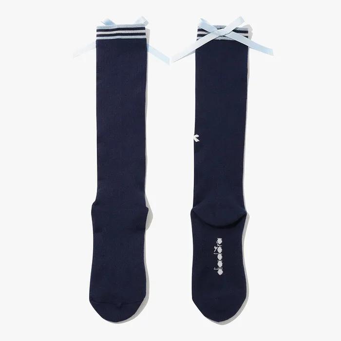 Ribbon knee socks NAVY