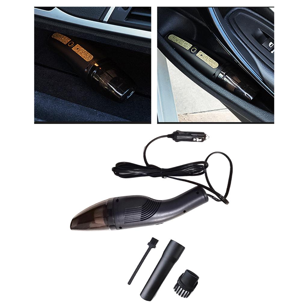 Portable Car Vacuum Cleaner Use 12000PA High Power with Long Nozzle Operate Rechargeable Handheld