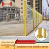 PVC Coated Peach Post Security Fence