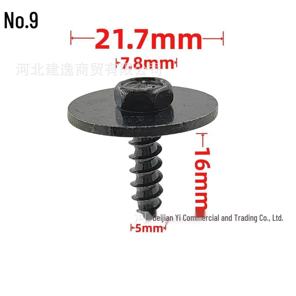 Car Body & Trunk Screw Set with Washers - M4, M5, M6
