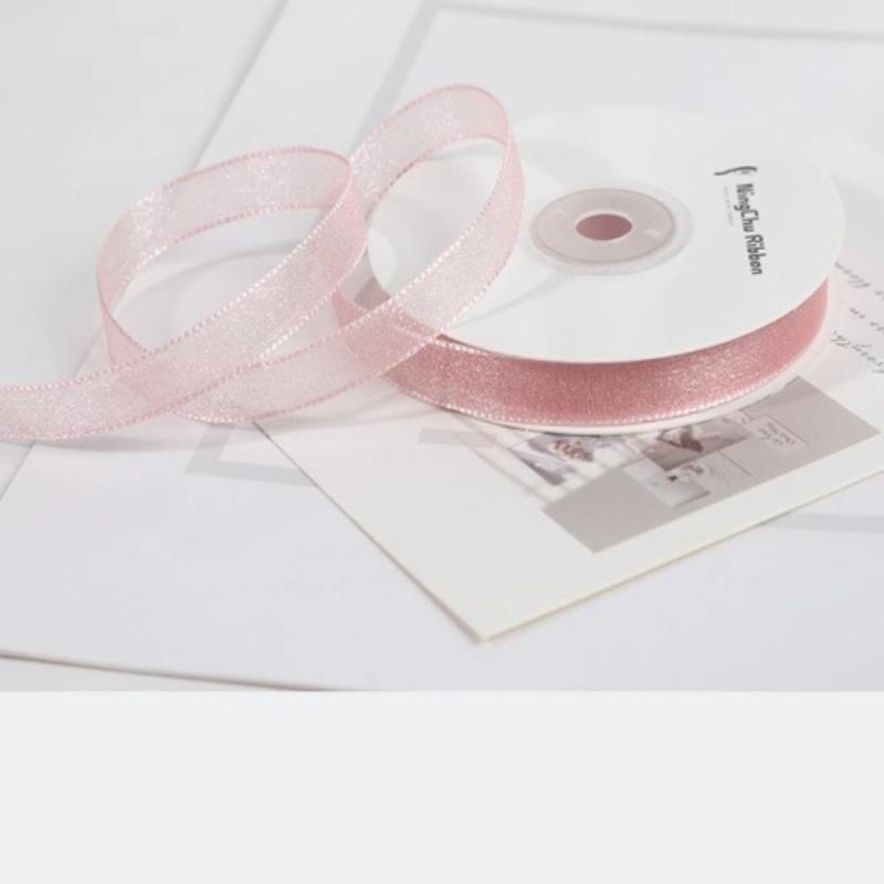 18M/Roll 1cm Single Face Satin Ribbon DIY Handmade Crafts Fabric Christmas Wedding Decoration Silk Ribbons