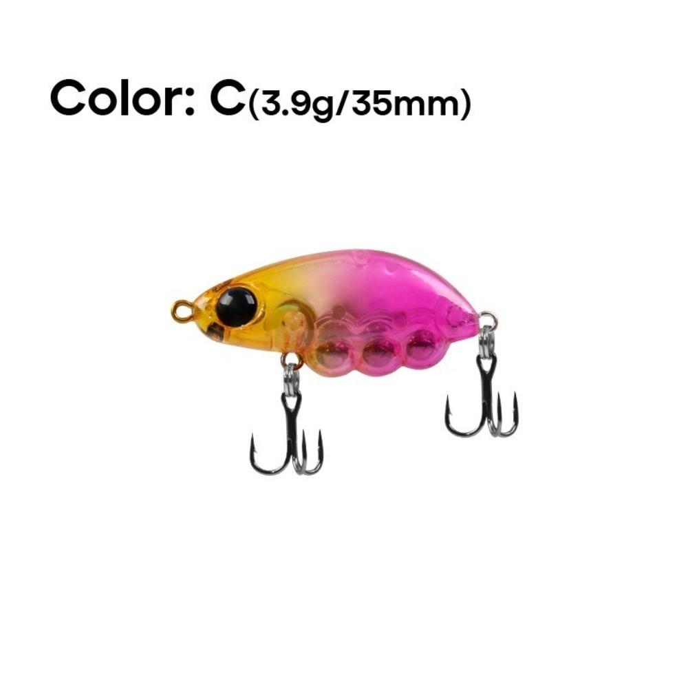 4cm Length Sinking Minnow 3.4g Weight Rock Pattern Micro Wobbler Stream Design Trout Style Crank Fishing Lures