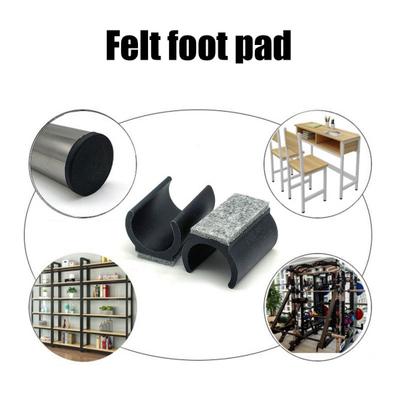 24 Pezzi Protezioni per Pavimento per Gambe di Sedie in Plastica a Forma di U Puntali per Piedini di Mobili Facili da Installare Cuscinetti Antiscivolo per Sedie