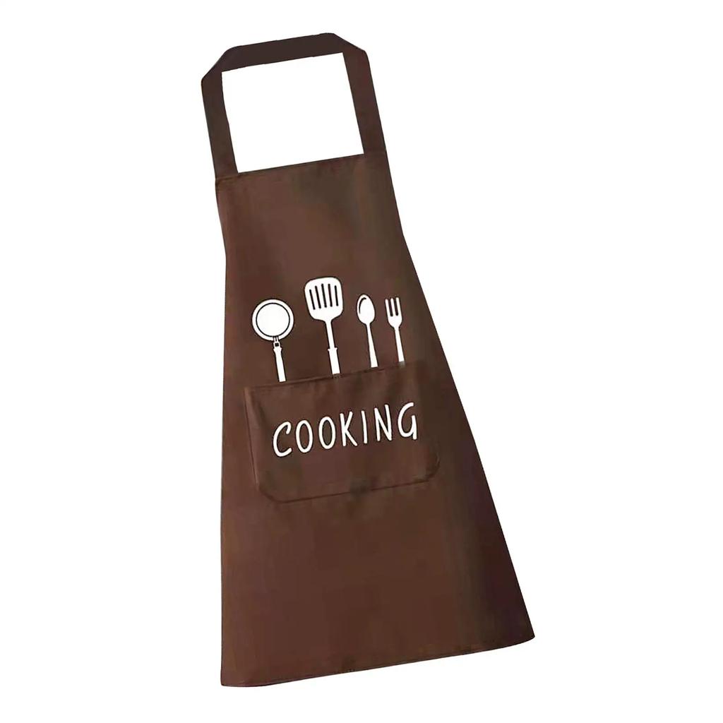 Waterproof Apron Cooking Apron Adjustable Bib Oil-Proof with Pockets Chef Apron for Grilling Baking Husband Wife Gifts Dad Gifts