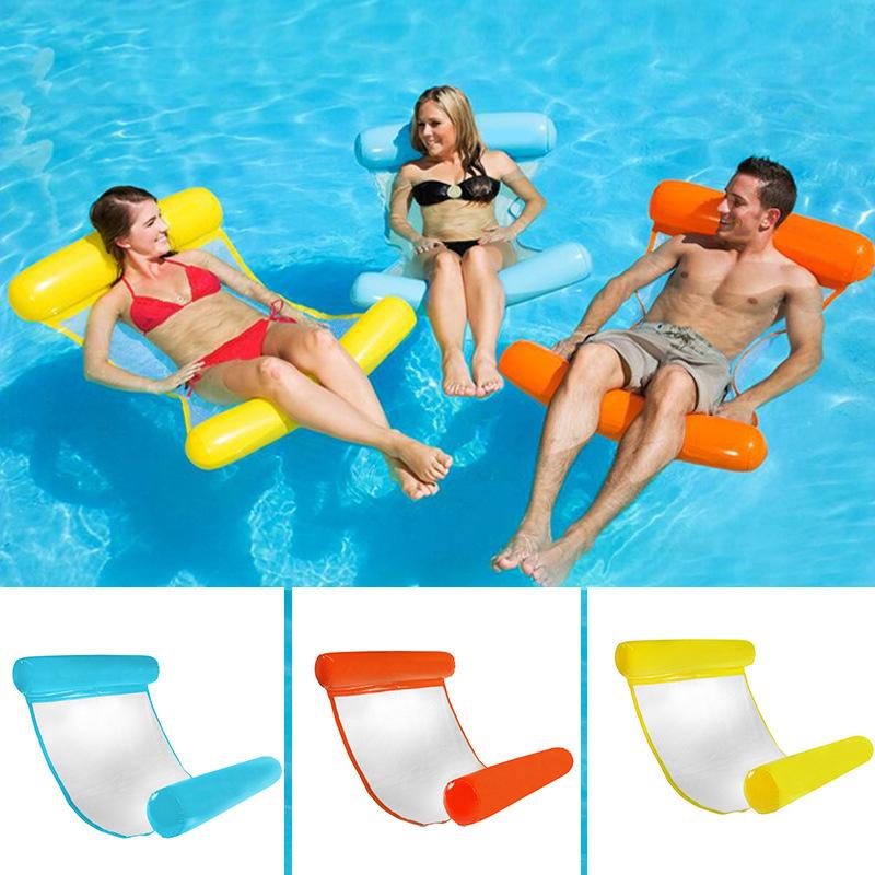 Inflatable Water Floating Hammock Float Pool Lounge Bed Swimming Chair Summer