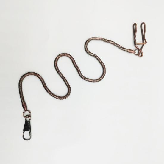 Men Pocket Watch Snake Chain Heavy Duty Lightweight Vintage Alloy Clip-on Pocket Watch Chain Fashion Jewelry Replacement Accessory