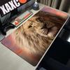 King Of Beasts Lion Mouse Pad xxxl Gamer Large Mouse Mat Natural inertial navigation system Rubber Desk Rug PC Desk Mats Design