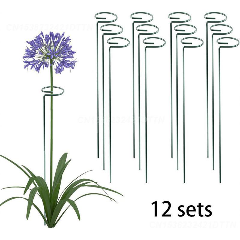 

Держатель удобный пластиковый покрытый железный зеленый садовый инвентарь поддержка растений прочный креативный 40 см для сада балкон растения маленький