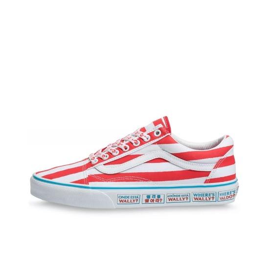 

Vans Where Waldo x Old Skool International Stripes VN0A3WKT3UV Men s Shoes EU 38 красный/белый