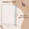 Akrylová vitrína DIY Stolní rámeček na vystavení Průhledná krabička na vzpomínky pro sušené květiny do místnosti/na narozeniny/svatby/večírky