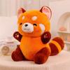 Raccoon doll, metamorphosis of youth, red panda doll around, little raccoon doll