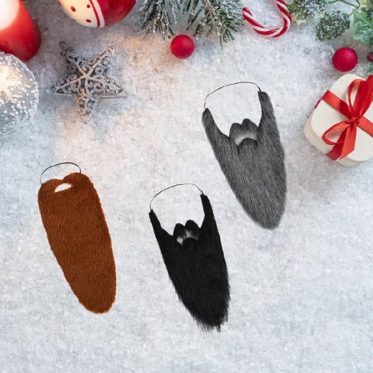 Falscher Bart Falscher Schnurrbart Langer Bart Falscher Schnurrbart Weihnachtsbärte Weihnachtsmannbart Alter Mann Schnurrbart Halloween Bart