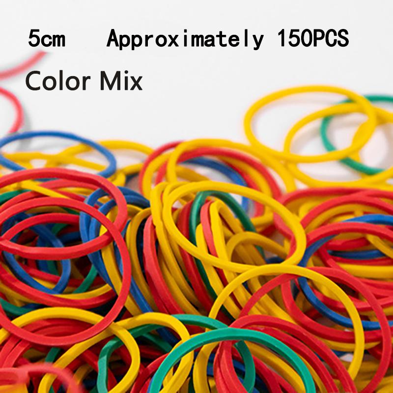 Colored Rubber Bands Elastic Rubber Bands Multi-Color Rubber Bands Office Supplies Multi-Purpose Colored Rubber Bands