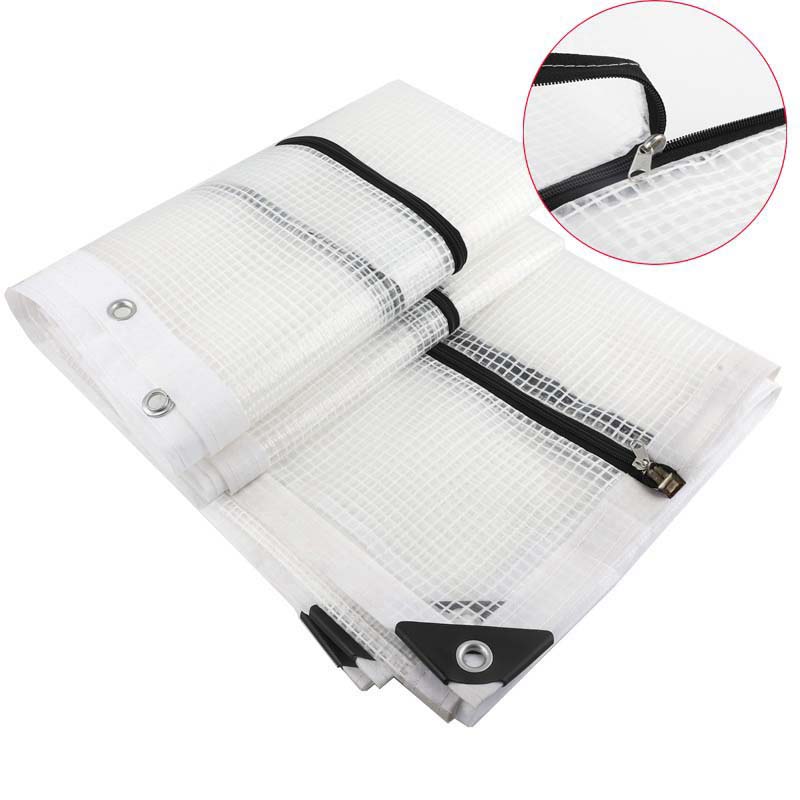 

Толщина 0,3 мм Брезентовый Парник Навес для Растений Садовые Постройки Водонепроницаемый Чехол с Двусторонней Молнией Терраса Прозрачный Брезент H0.9mxW1m