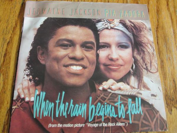 

7inch Record JERMAINE JACKSON / PIA ZADORA - When The Rain Begins To Fall MCA52521 Curb Records 1985 Canada Dance & Electronica Used