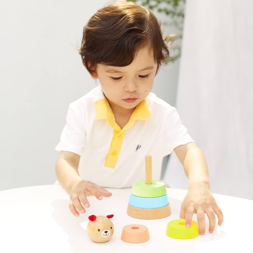 Classic World Bear Tower Blocks with Stacking Perfect for Stacking Towers and Stacking Perfect for Girls and Ages and A Great Gift for Sports and Long