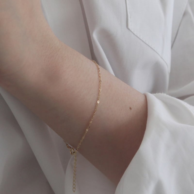 

MCCOII 14k gold chain bracelet ROSEGOLD