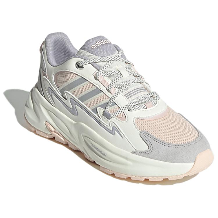 New Adidas Ozwave Anti Slip Wear Resistant Low Top Chunky Sneakers Unisex White Beige JR3191