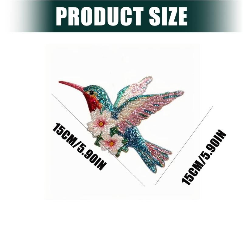 Hummingbird Hanging Ornament Acrylic Bird Pendant Christmas Tree Decoration For Festival Tree Wreath Window Display