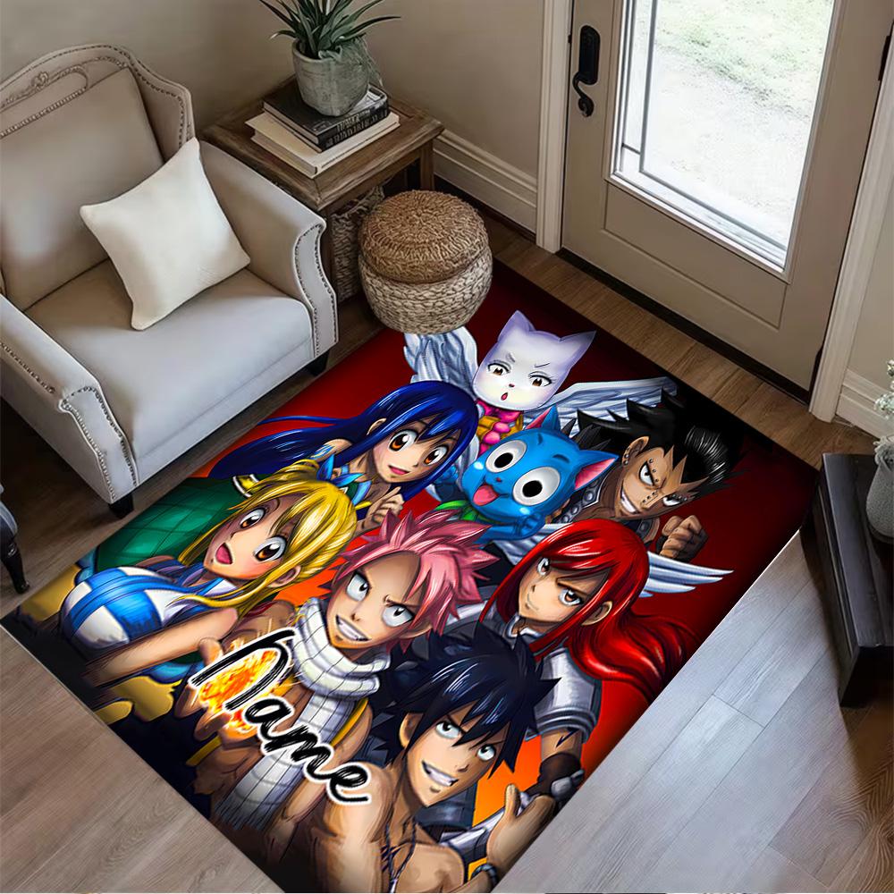 Fantasy Heroes Unite Customize Text Floor Rug Office Rug Perfect for Dormitory Study room Bedrooms Dining Room Antislip Carpet Office home decor