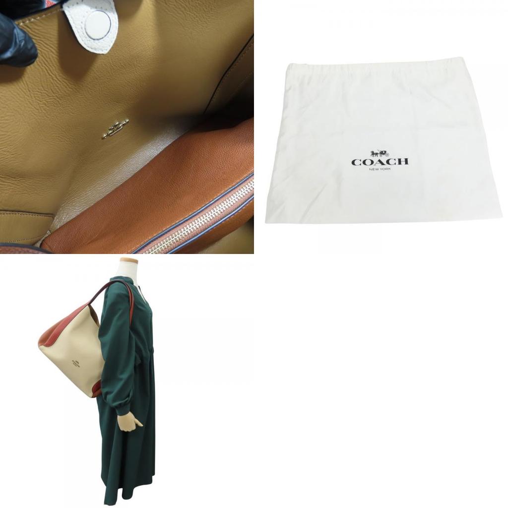 Używana torba tote COACH Hadley Hobo 76088 skóra w bloki kolorów wielokolorowa casualowa