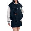 MLB SS24 New York Yankees Klassische Farbblock-Freizeit-Baseballjacke Unisex-Jacken Schwarz 3AJPV0141-50BKS