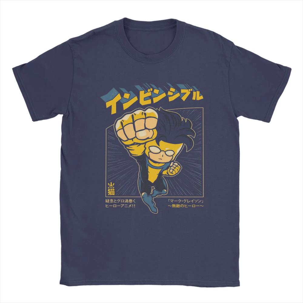 

Invincible T-Shirts for Men Women Film Chibi Funny Cotton Tees O Neck Short Sleeve Printed T Shirt Plus Size Unisex Clothing 4XL