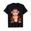 Monkey Lover Unisex Kids Toddler Girls T Shirt Vintage Versatile Stretched Comfortable Streetwear Designer Clothes Casual