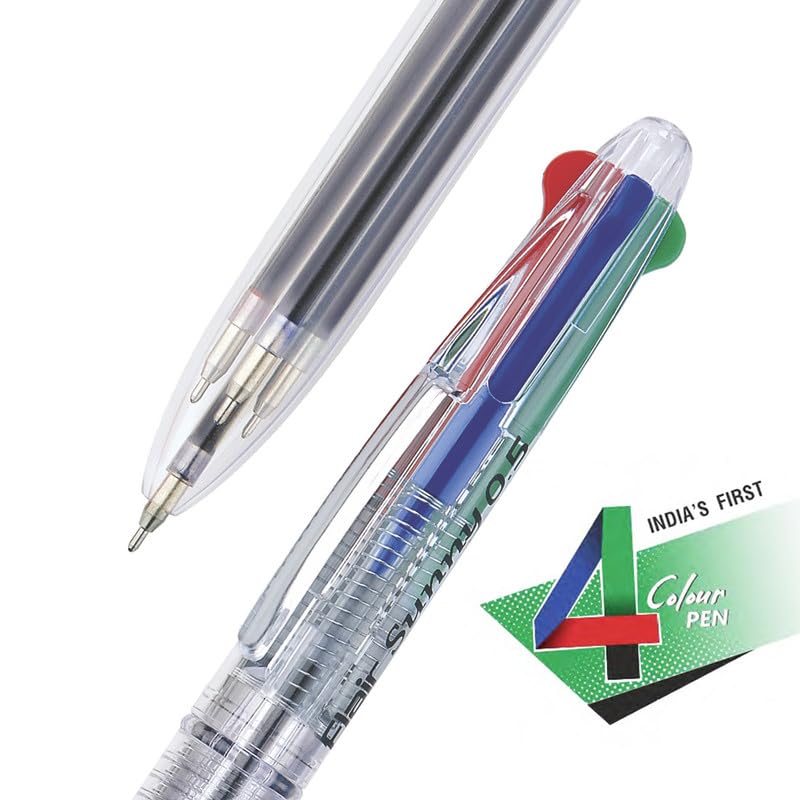 

FLAIR Sunny Retractable 0.5mm Ball Pen Pouch Pack | Swiss Tip Technology | Retractable Mechanism & Low Viscosity Ink Sys 51