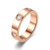Ring Half Diamond Half Cross Versatile Couple Ring