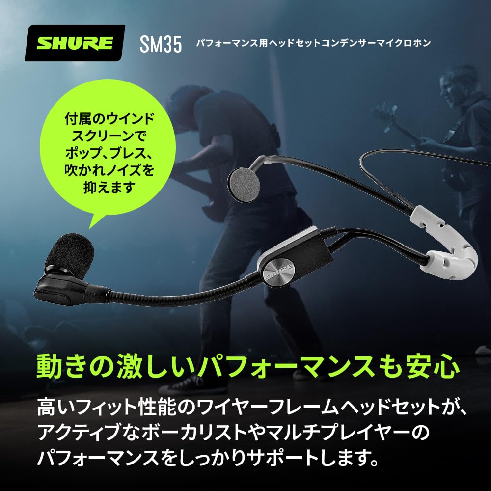 SHURE Performance Headset Condenser Microphone TA4F Connector SM35TQG []