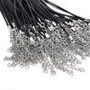 100pcs Wax Line Necklace Pendant Charms Cord Beads String Lobster Strap Rope DIY