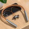 Stylish Magnetic Headphone Flexible Faux Cowhide Wear-resistant