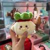 With Voice Stuffed Cabbage Chicken Keychain Cartoon Chicken Plush Keychain  Car Key Accessories