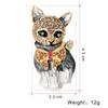 Rinhoo Cute Small Dog Brooch for Women Kids Enamel Rhinestone Cartoon Animal Badge Dog Pet Brooch Pins Coat Dress Jewelry Gift