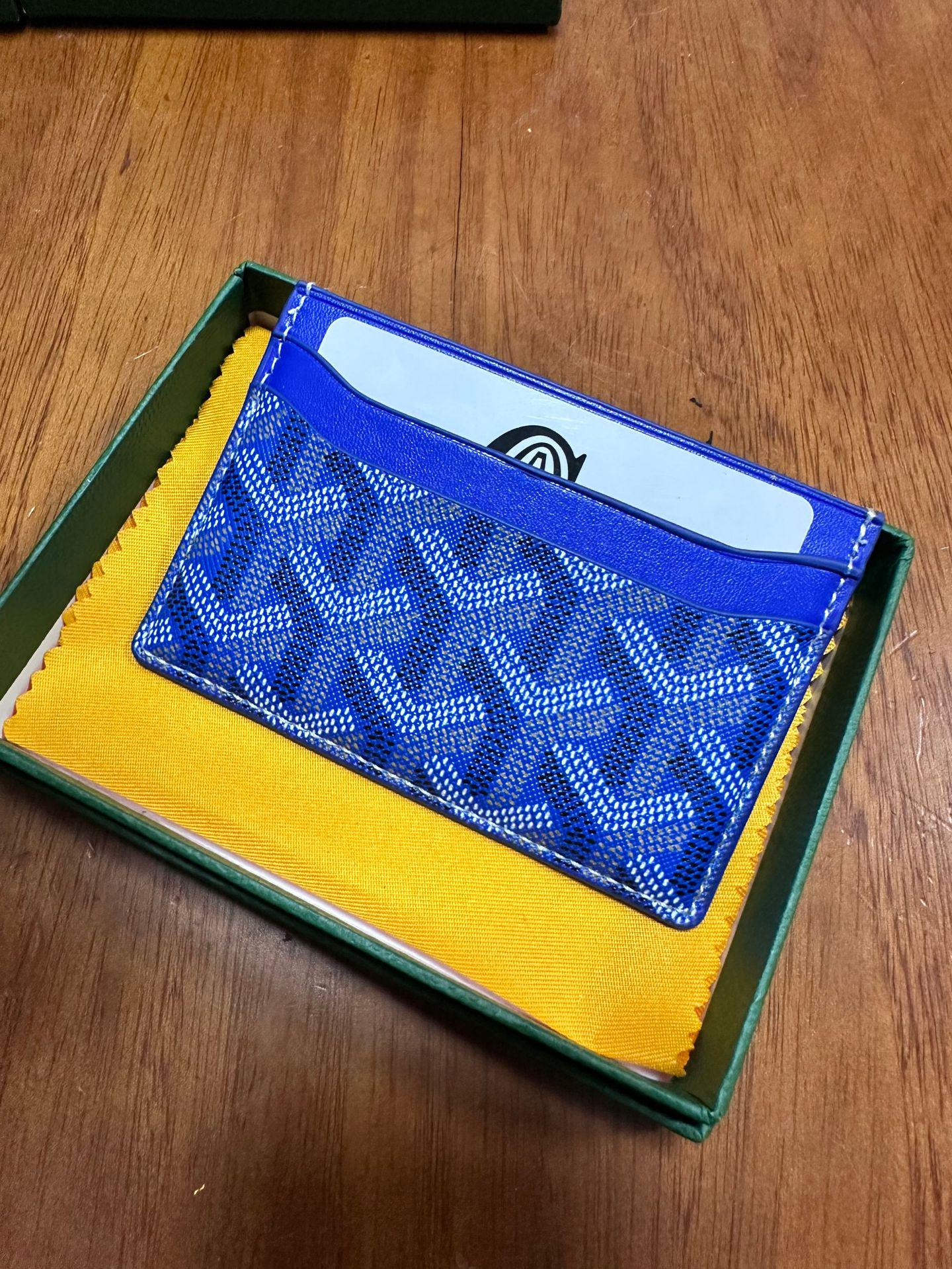 

Ультратонкий многофункциональный ID-кошелек Goya для мужчин и женщин: Печатный дизайн, Универсальный слот для карт, Цельная защита. 10.5*7.8CM синий