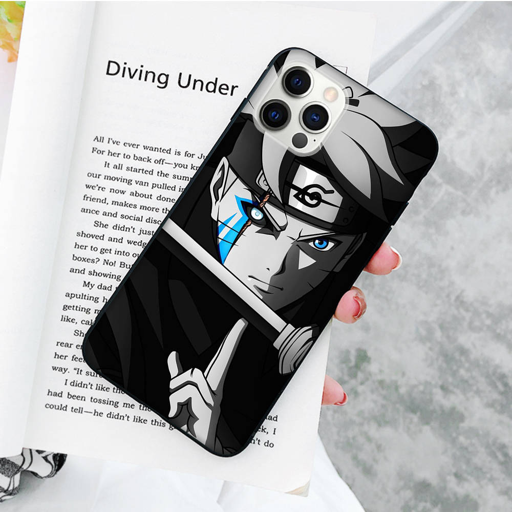 JW57 Boruto Black Sofe Case for Xiaomi Poco X6 X4 M5 M6 F5 F6 C65 C55 C50 C51 C40 Pro Redmi 14C A3X 13C 12C 11T 10A 9C Note 7 6 8A Plus