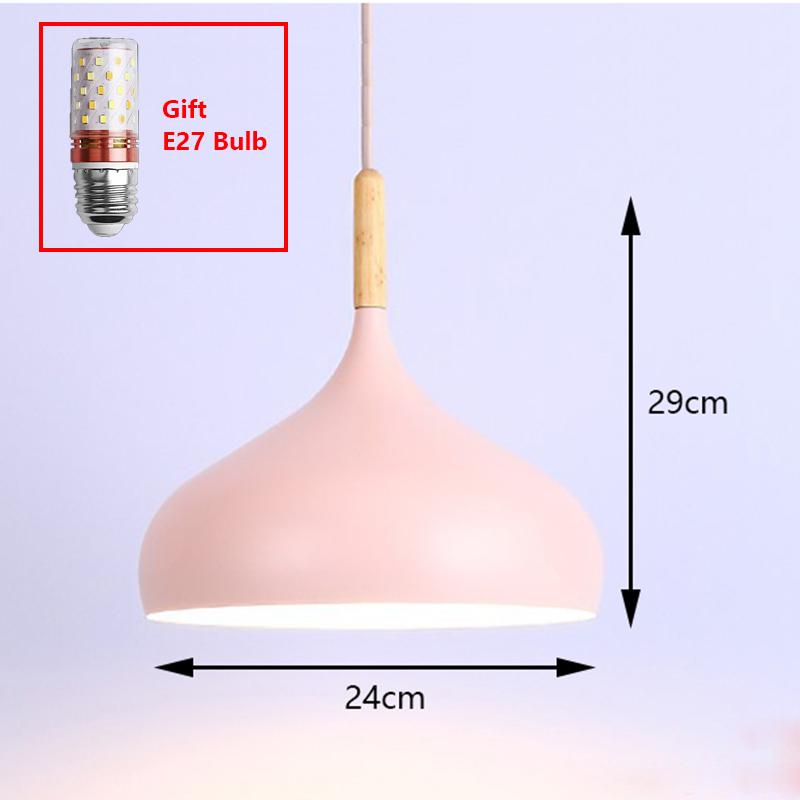 Lămpi Suspendate LED Macaroon Candelabru Restaurant pentru Studiu Dormitor Cafenea Iluminat Dining Lumini Suspendate