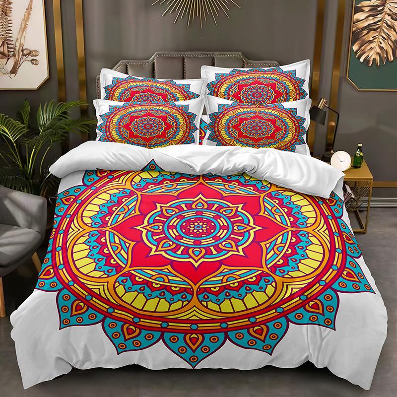 Fashion Technology Printing, 3D Digital Printing, Bedding, Duvet Covers, Pillowcases, Three-piece Sets
