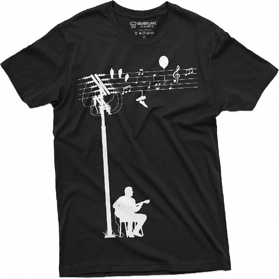 Guitar Player Creative T-Shirt Guitarist Music Tee _ Country Music Band Tee Shirt, Black, Large S