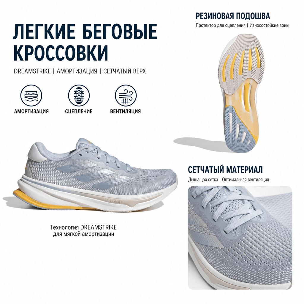 adidas Supernova Rise Halo Blue Zero Metallic Women Sneakers Wonder-Blue IG7512