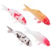 4pcs Mini Simulated Koi Fish Micro Landscape Goldfish Ornamental Fish Landscaping Ornaments For Aquarium Home Decorations