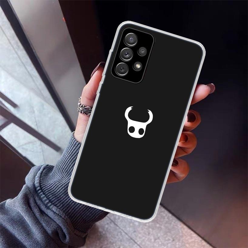 Černé pouzdro Hollow Knight pro Samsung Galaxy A17 A57 A37 A16 A26 A36 A56 A15 A25 A35 A55 A14 A13 A54 A53 A34 A24 A33 A23 Ga