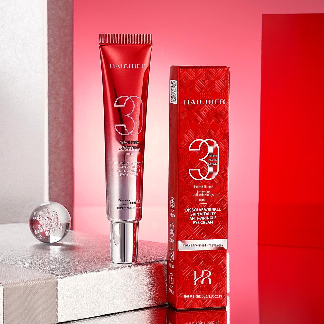 

Крем для кожи вокруг глаз против морщин Haitrier – Уменьшает темные круги, мелкие морщинки, гусиные лапки и мешки под глазами, 30 г.