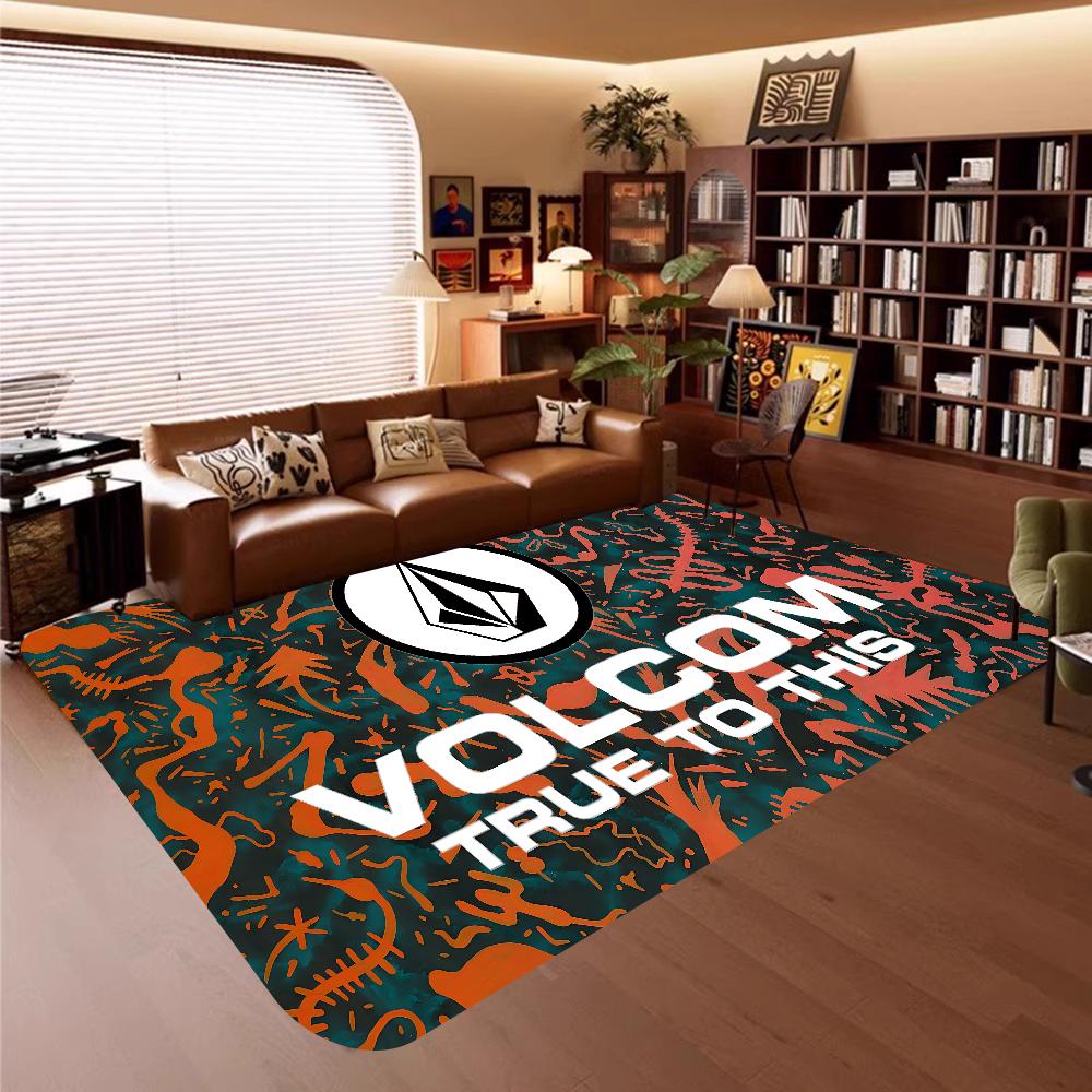 Volcoms Logo Vorne Boden Tür Eingangsmatten Außen Bad Bodenmatte Rutschfest Waschküchenmatte Waschküchendekor Balkon Kind Wohnen