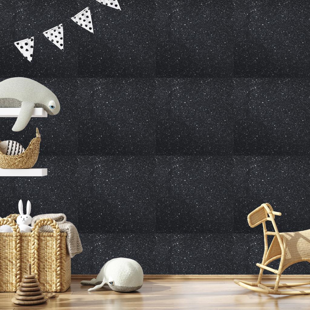 Navy and graphite glitter wallpaper for living room and bedroom 50x1000
