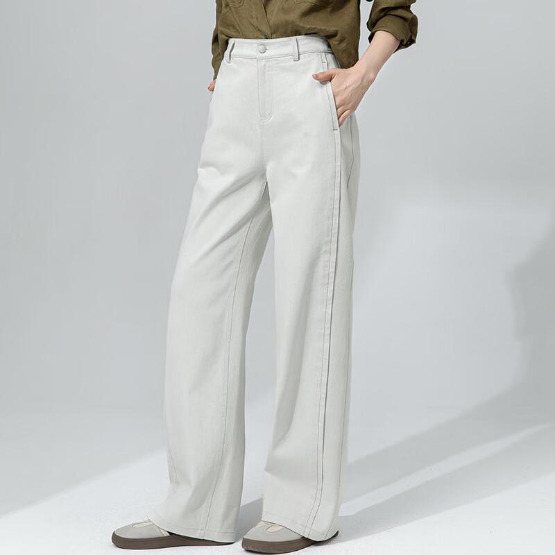 Women's High-Waist Loose Straight Wide-Leg Jeans